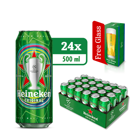 Heineken Can UEFA Champions League Special Edition 24 x 50CL