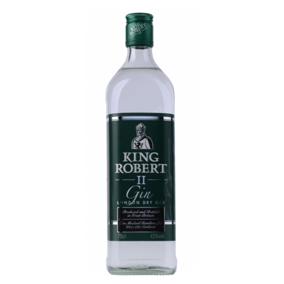 King Robert II London Dry Gin 75CL