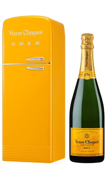 Veuve Clicquot Yellow Label in Smeg Fridge gift box