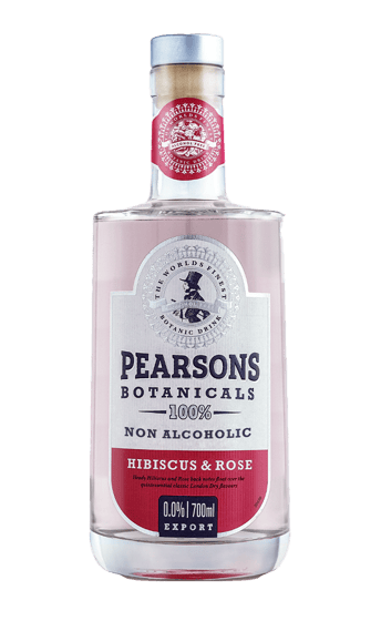 Pearsons Hibiscus & Rose - Zero alcohol Gin style alternative 70CL
