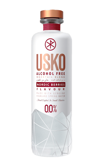 USKO Nordic Berries - Zero alcohol flavoured Vodka style alternative 70CL