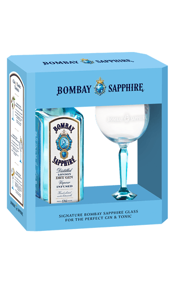Bombay Sapphire Glass VAP (1L bottle + 1 balloon glass)