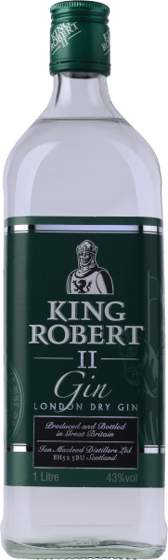 King Robert II London Dry Gin 1L