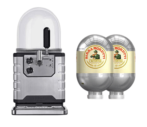 Birra Moretti Blade Home Draught system. Free 2 x 8L Kegs