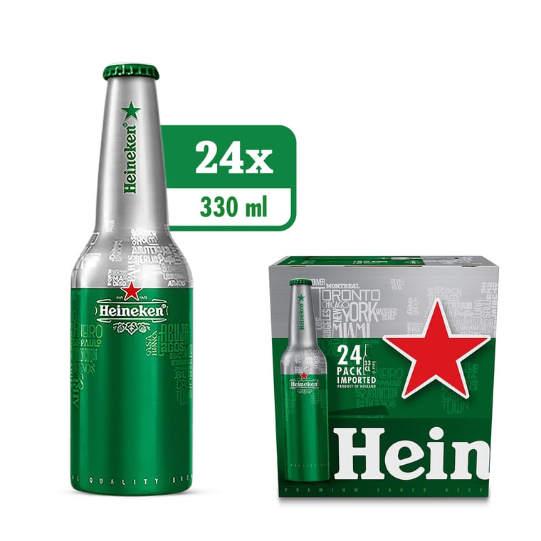 Heineken Aluminum Bottle 24 x 33CL