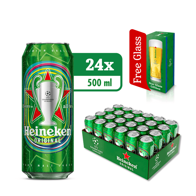 Heineken Can UEFA Champions League Special Edition 24 x 50CL