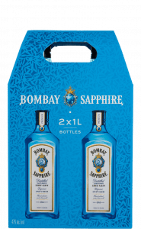 Bombay Sapphire Double Pack 2 x 1L