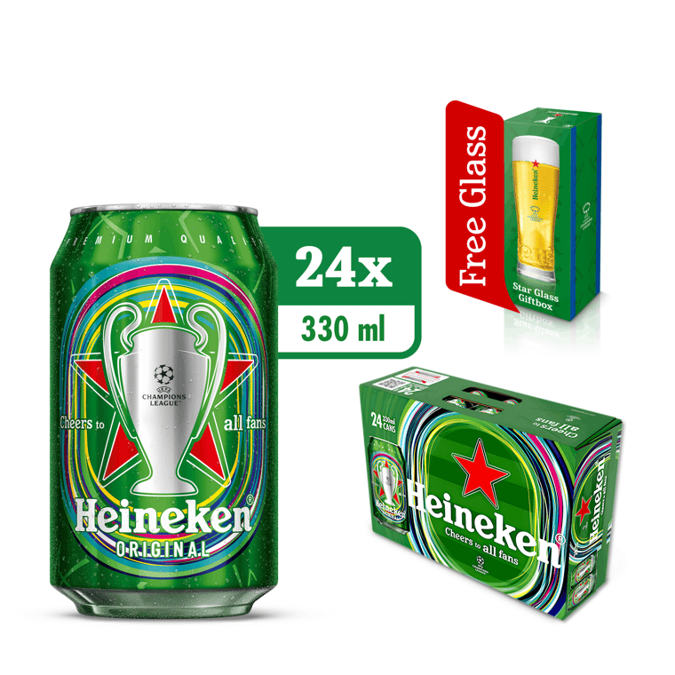Heineken Can UEFA Champions League Special Edition 24 x 33CL