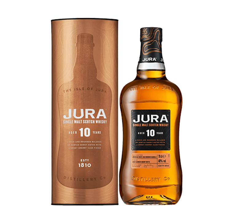 Jura 10 Year Old Single Malt Scotch Whisky 70CL