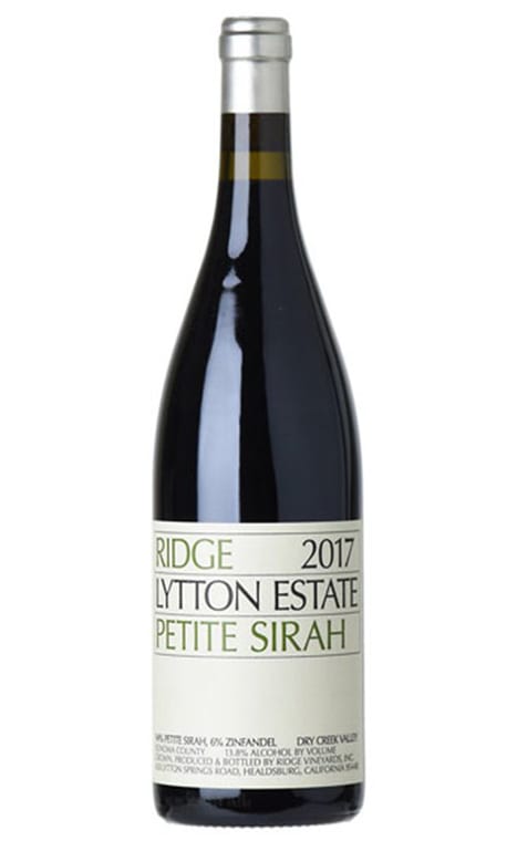 Ridge Lytton Estate Petite Sirah 2017