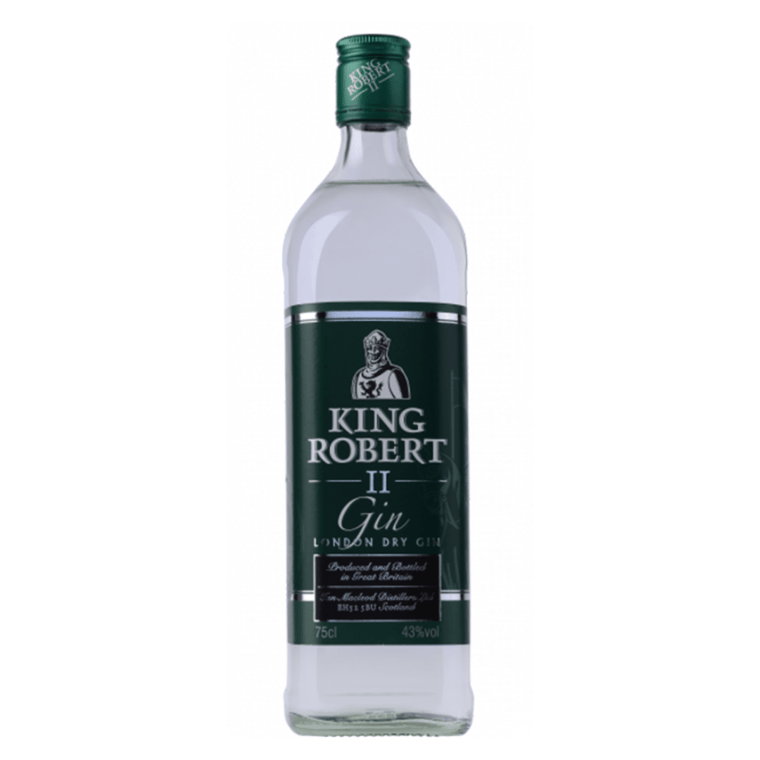 King Robert II London Dry Gin 75CL