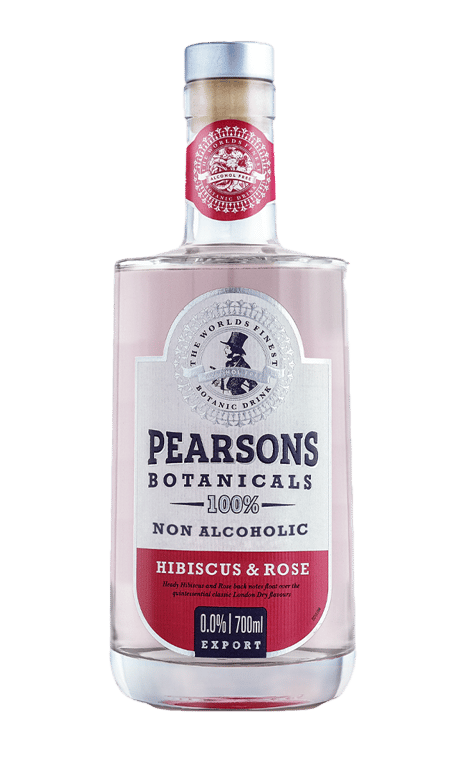 Pearsons Hibiscus & Rose - Zero alcohol Gin style alternative 70CL