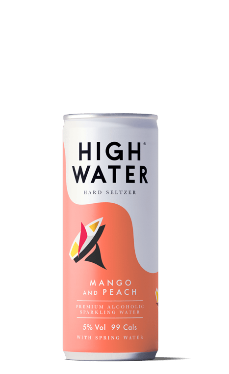 High Water Hard Seltzer Peach & Mango 12x250ml