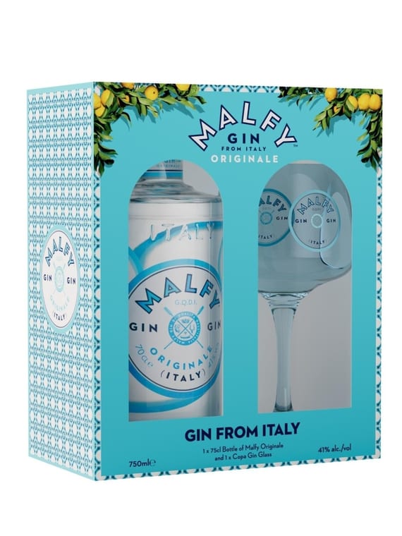 Malfy Originale 75cl Gin Glassware Pack