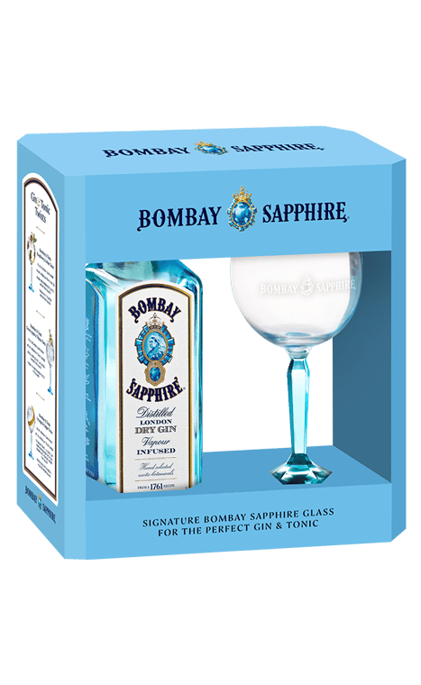 Bombay Sapphire Glass VAP (1L bottle + 1 balloon glass)
