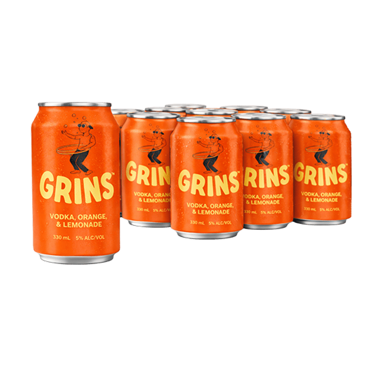 Grins Vodka Orange & Lemonade 10 x 33 CL