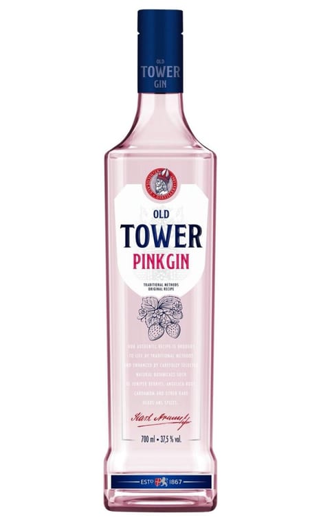 OLD TOWER PINK GIN 70CL