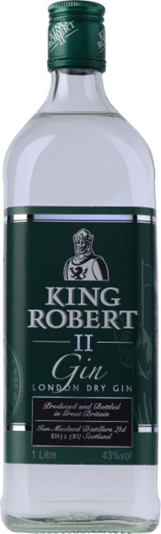 King Robert II London Dry Gin 1L