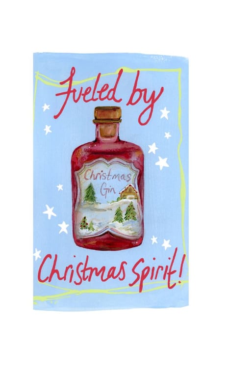 Greeting Card - "Fueled By Christmas Spirits"